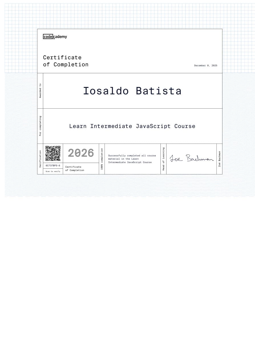 JavaScript Intermediário